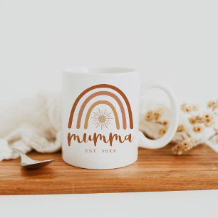 TINLEY Mumma inrättade Terracotta Rainbow Kaffemugg