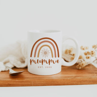 TINLEY Mumma inrättade Terracotta Rainbow Kaffemugg