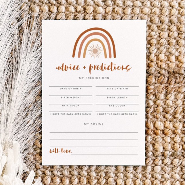 TINLEY Terracotta Rainbow Advice & Predictions Inbjudningar (Skapare uppladdad)