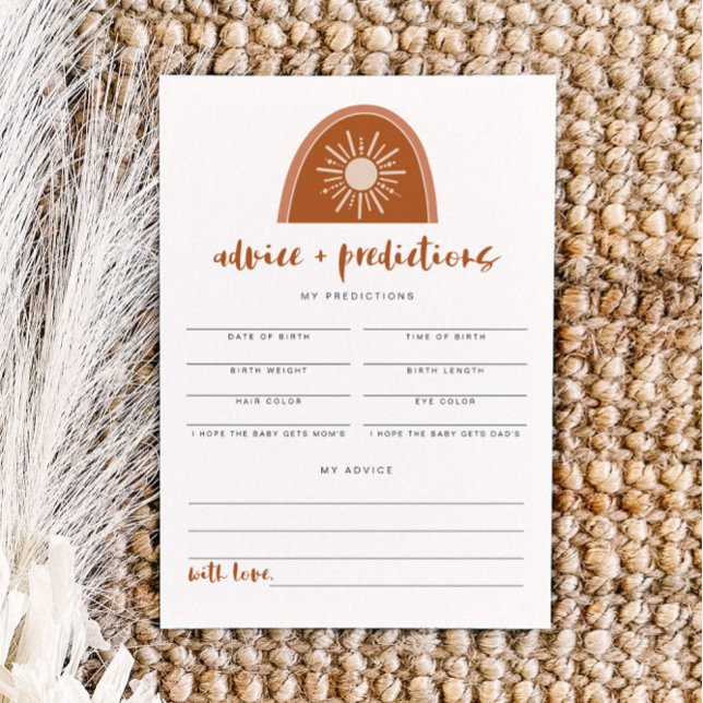 TINLEY Terracotta Rainbow Advice & Predictions Inv Inbjudningar (Skapare uppladdad)