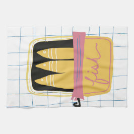 Tinned Fish Kitchen Towel Kökshandduk