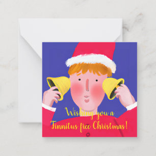 Tinnitus free jul Jingle klockor Hörande Anteckningskort