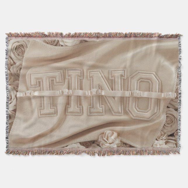 TINO Embroized Ro Blanket Filt (Framsidan)