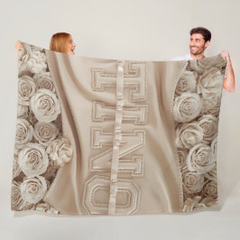 TINO Embroized Ro Blanket Fleecefilt