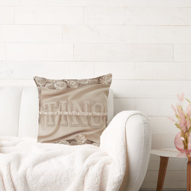 TINO Embroized Ro Dekorativ kudde (Soffa)