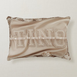 TINO Embroized Ro Dekorativ kudde