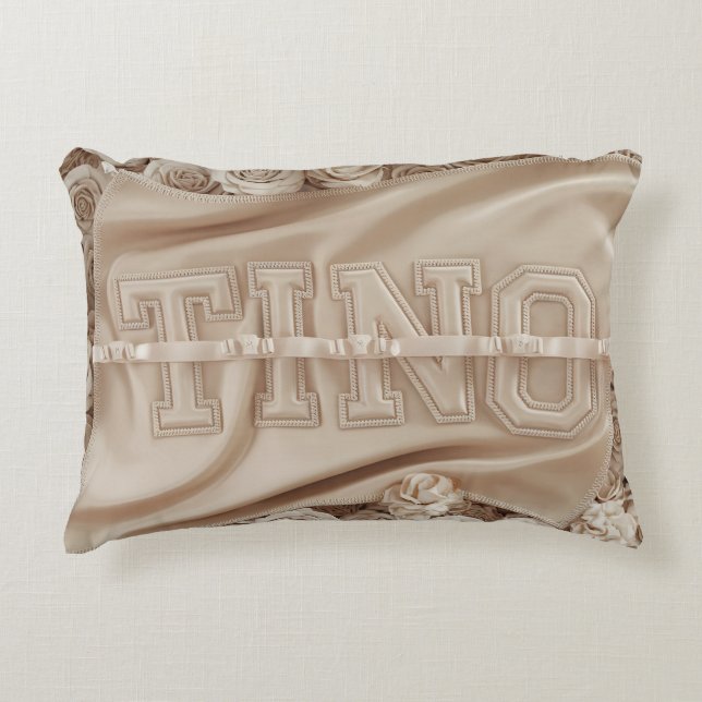 TINO Embroized Ro Dekorativ kudde (Framsidan)