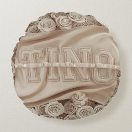 TINO Embroized Ro Dekorativ kudde