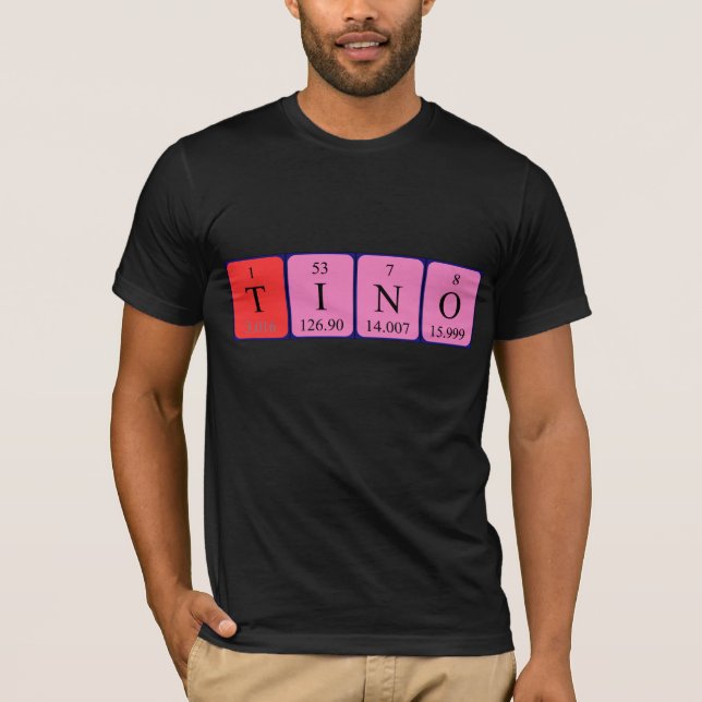 Tino periodisk skjorta bord namn t shirt (Framsida)