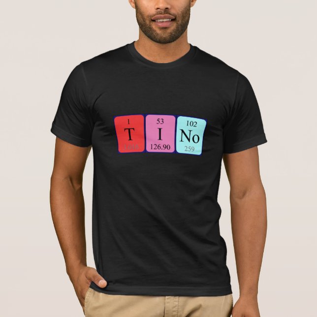 Tino periodisk skjorta bord namn tee shirt (Framsida)