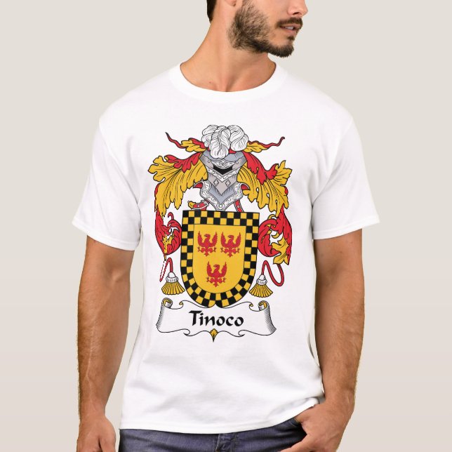 Tinoco familjvapensköld tee shirt (Framsida)