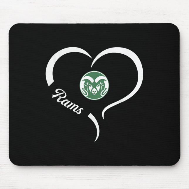 Tinora Rams Logotyp Halverhjärtslag Hjärtat Hjärta Musmatta (Framsidan)