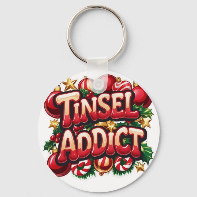Tinsel Addict Roligt Nyckelring (Framsida)