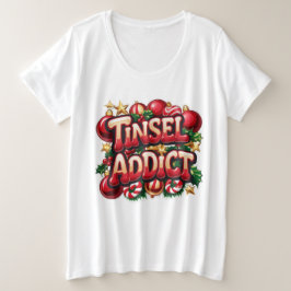 Tinsel Addict Roligt T Shirt