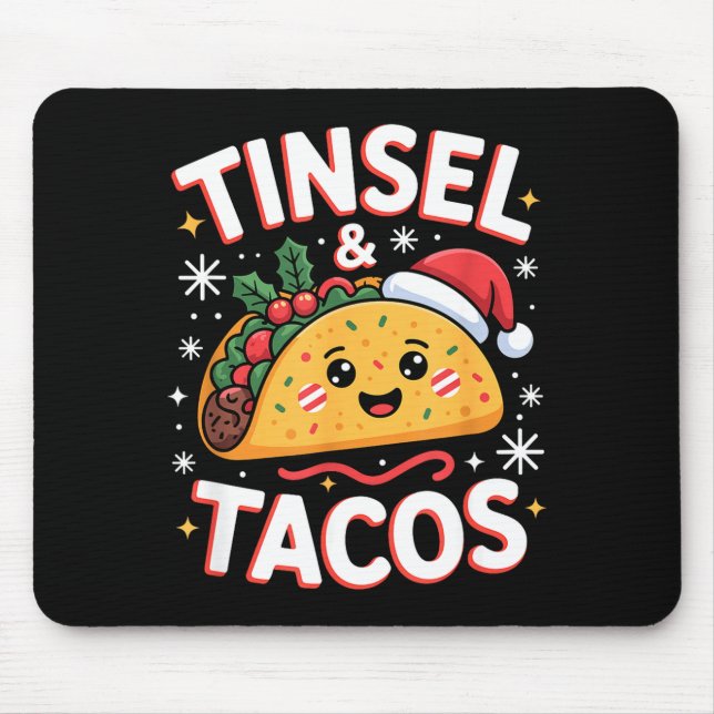 Tinsel And Tacos Cute Christmas Mexican Food Fun  Musmatta (Framsidan)