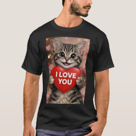 Tinsel den juliga kattungen "Jag älskar dig" T Shirt