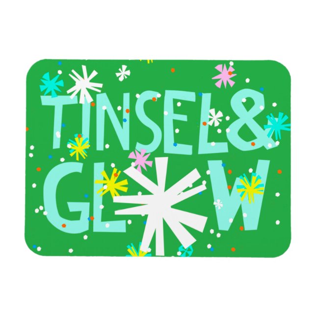 Tinsel & glöd magnet (Horisontell)
