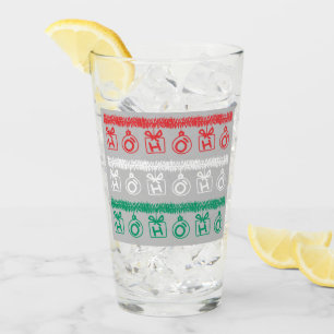 Tinsel HO HO HO (Tri Färg) Glaskopp