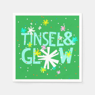Tinsel och glöd pappersservett