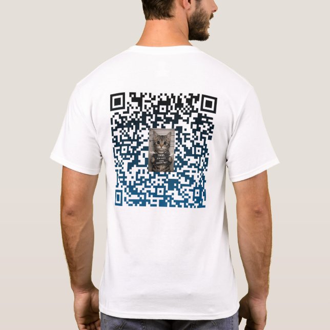 Tinsel the Christmas Kitten T Shirt (Baksida)