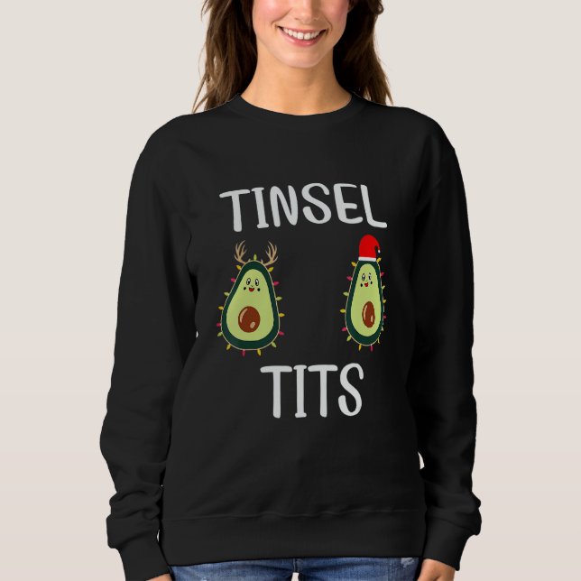 tinsel ties with balls t shirt (Framsida)