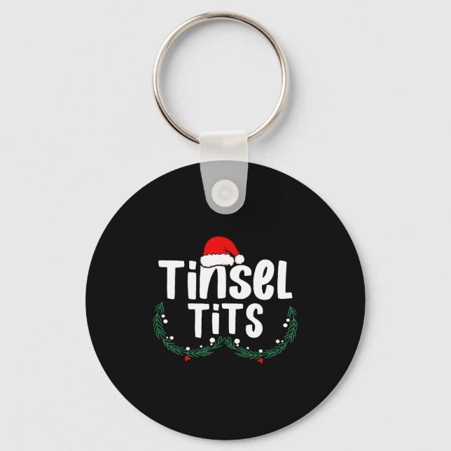 Tinsel Women's Funny Christmas Apparel  Nyckelring (Framsida)