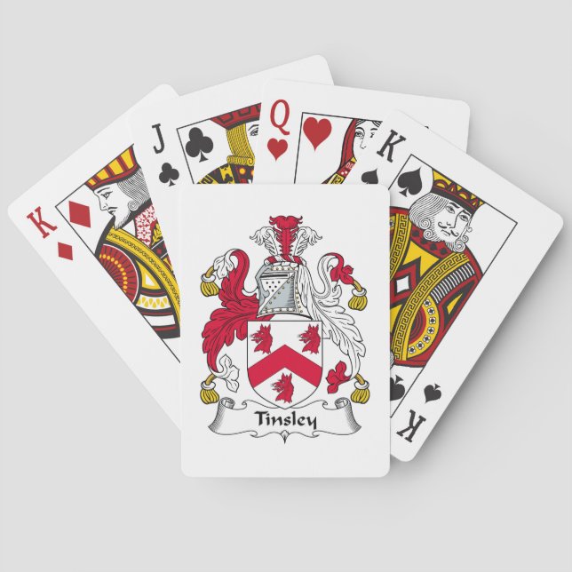 Tinsley Family Crest Kortlek (Baksidan)