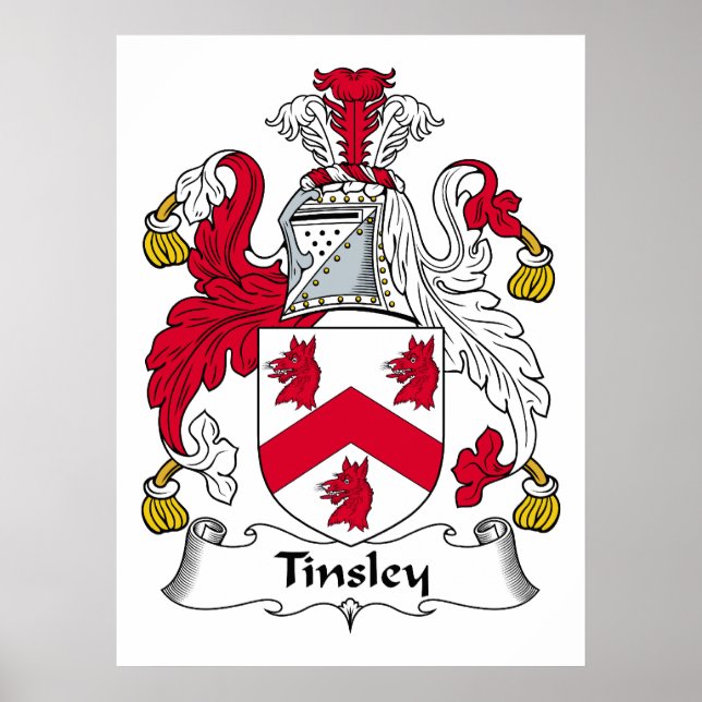Tinsley Family Crest Poster (Framsidan)