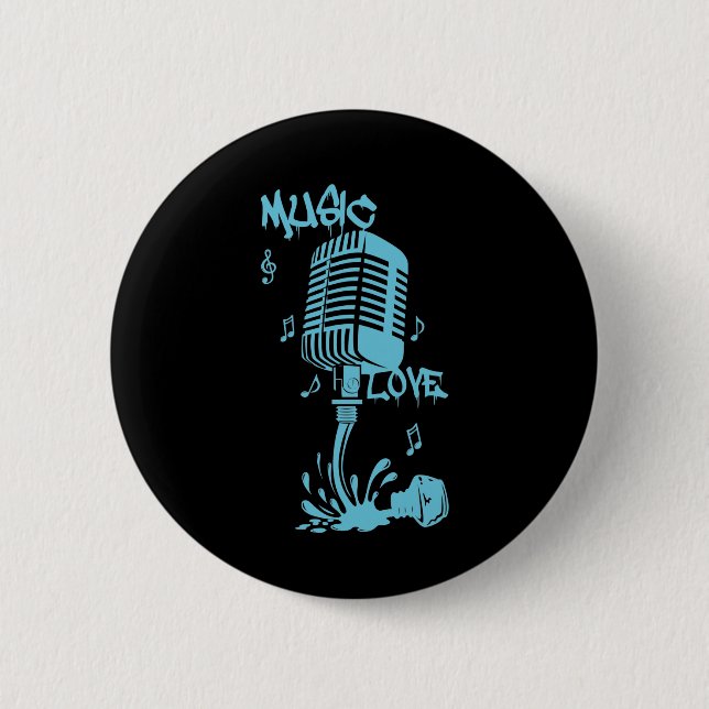 Tinta derramada forma Microfono en Azul Knapp (Framsida)