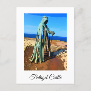 Tintel Kung Arthur Monument Cornwall vykort