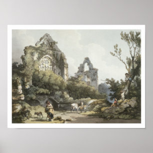 Tintern Abbey, från 'romantiker och pittoreskt Poster