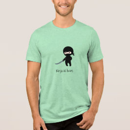 Tiny Arg Ninja vid Heart T Shirt