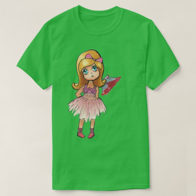 Tiny Ax Girl T Shirt (Design framsida)