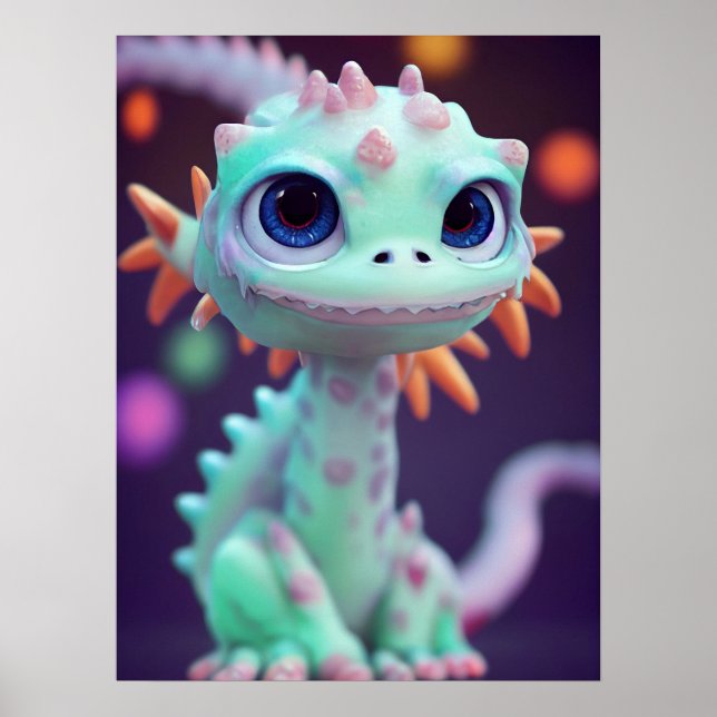 Tiny Baby Dragon Poster (Framsidan)