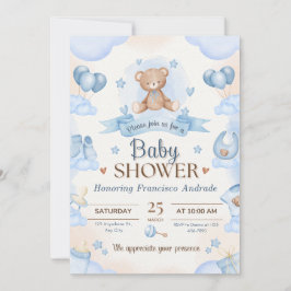 Tiny Blessing Baby Shower Elegant Design Inbjudningar