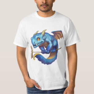 Tiny Blue Dragon T Shirt