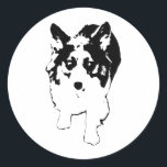 Tiny Burst of Corgi Speed Runt Klistermärke<br><div class="desc">Det här klistermärket fångar in en smak i rörelse,  fullt av glatt energi. En komplementär roligt för bärbara datorer,  flaskor och journal,  som behöver en rörlig gnista.</div>