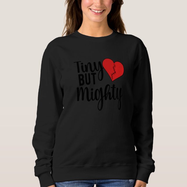 Tiny But Mighty CHD Warrior Congenital Heart Disea T Shirt (Framsida)