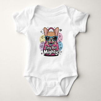 Tiny but Mighty Chihuahua-nyckelringar & halsremma T Shirt