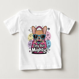 Tiny but Mighty Chihuahua-nyckelringar & halsremma T Shirt