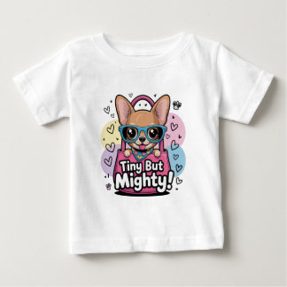 Tiny but Mighty Chihuahua-nyckelringar & halsremma T Shirt