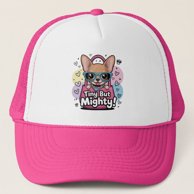 Tiny but Mighty Chihuahua  Women's Hoodies & Sweat Keps (Framsida)