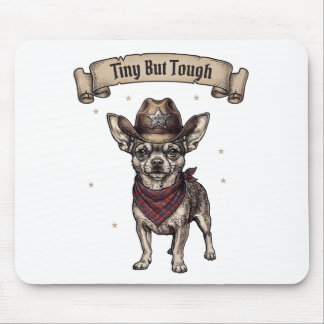 Tiny But Tough Chihuahua Cowboy - Västerländsk Hun Musmatta