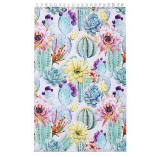 Tiny Cactus Mönster Kalender