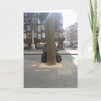 Tiny Car. Electric Car. Helgkort