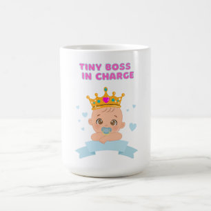 Tiny Chef in Charge - Bold Funny Småbarn Kaffemugg