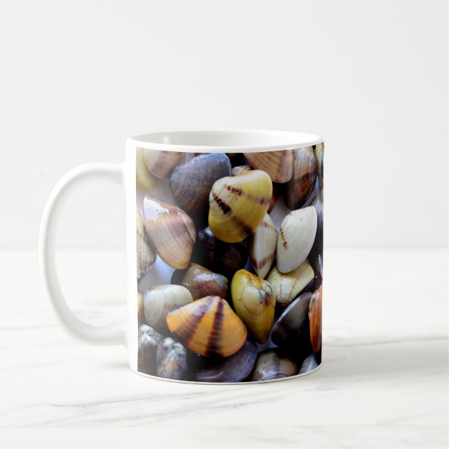 Tiny Colorful Clam Snäckor Mugg (Vänster)