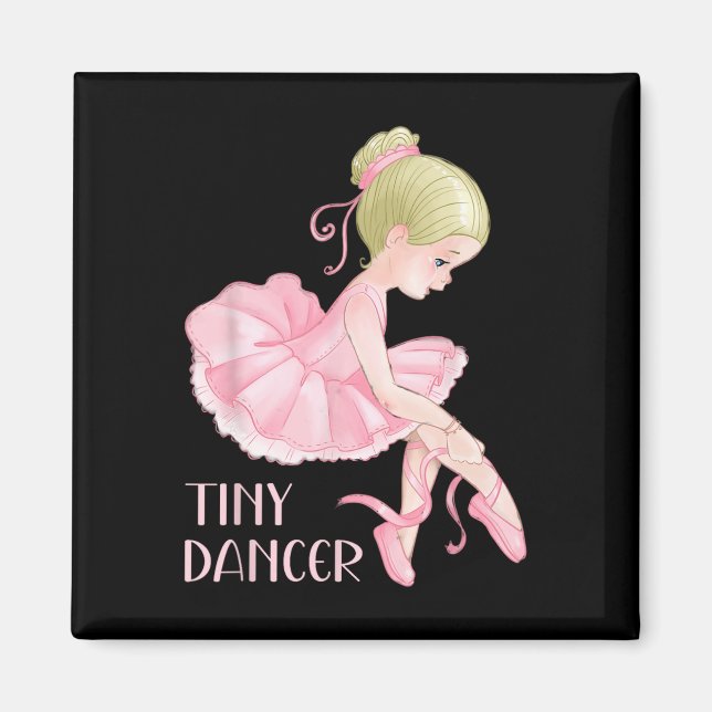 Tiny Dancer Ballerina Girl Ballet Dancing Kids Dan Magnet (Framsidan)
