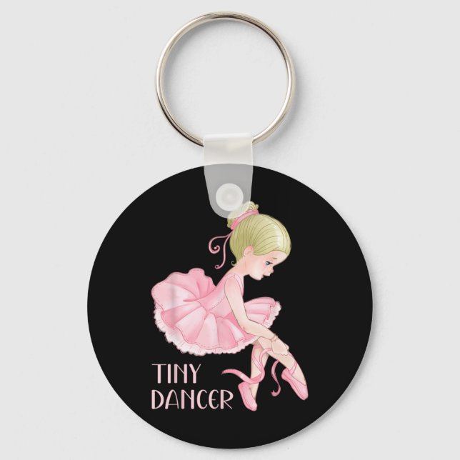 Tiny Dancer Ballerina Girl Ballet Dancing Kids Dan Nyckelring (Framsida)
