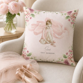 Tiny Dancer Ballerina Personlig Kuddthrow Pillow b Kudde